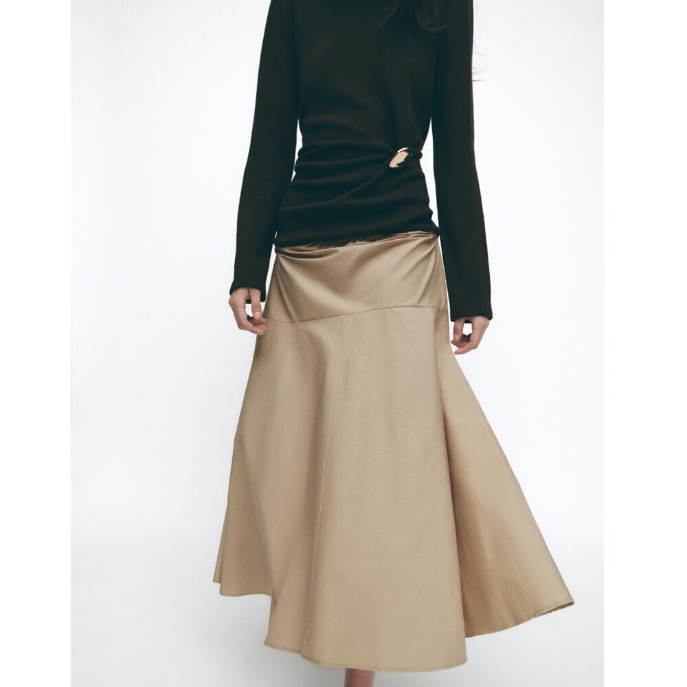 ZARA CLASP COMBINATION DRESS Size M NEW WITH TAG! - Picture 5 of 9